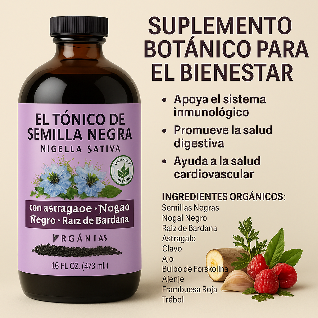 Black Seed Tonic – Complete Herbal Detox for Women 16 onz
