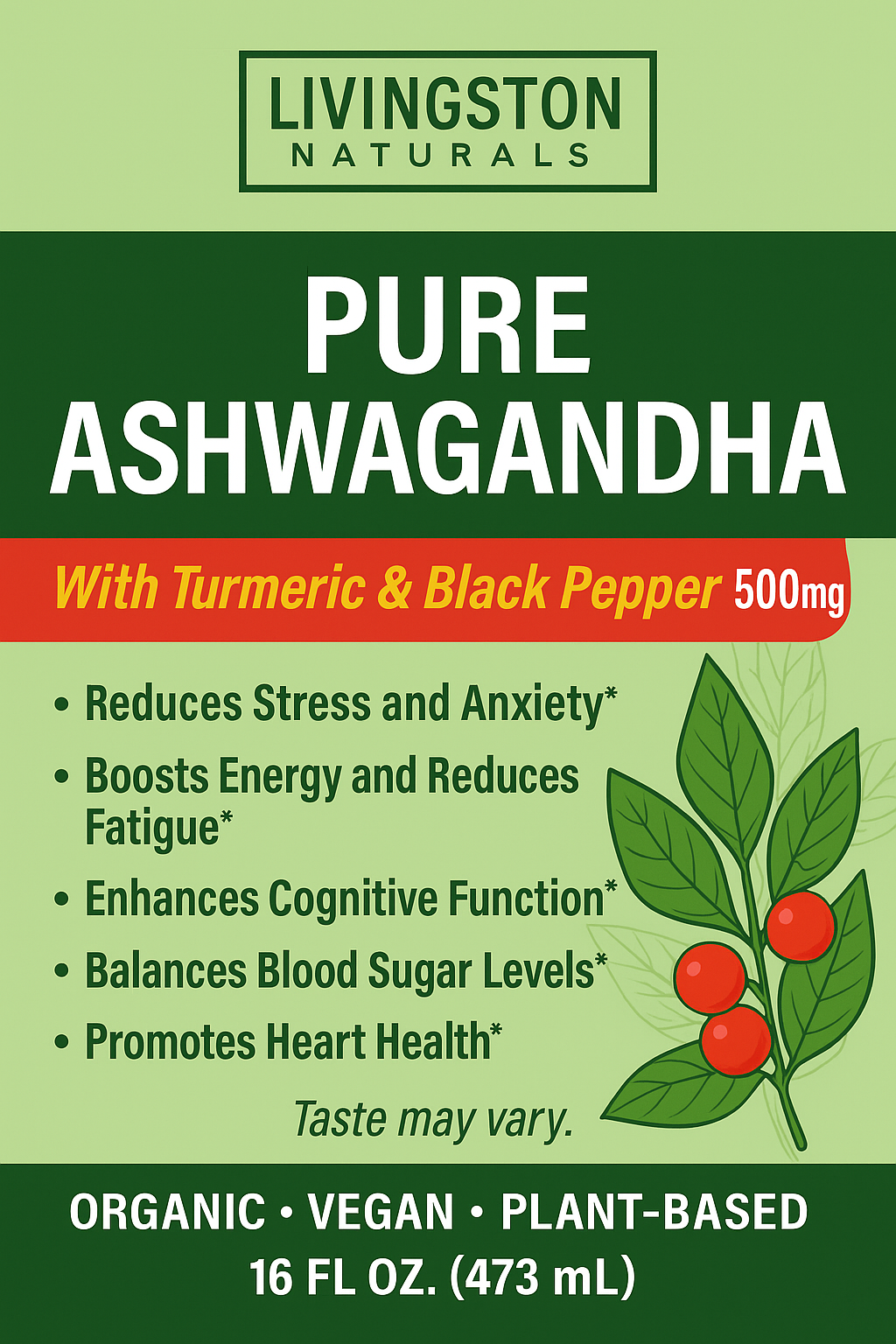 PURE Ashwagandha – Natural Support for Stress, Sleep & Vitality
