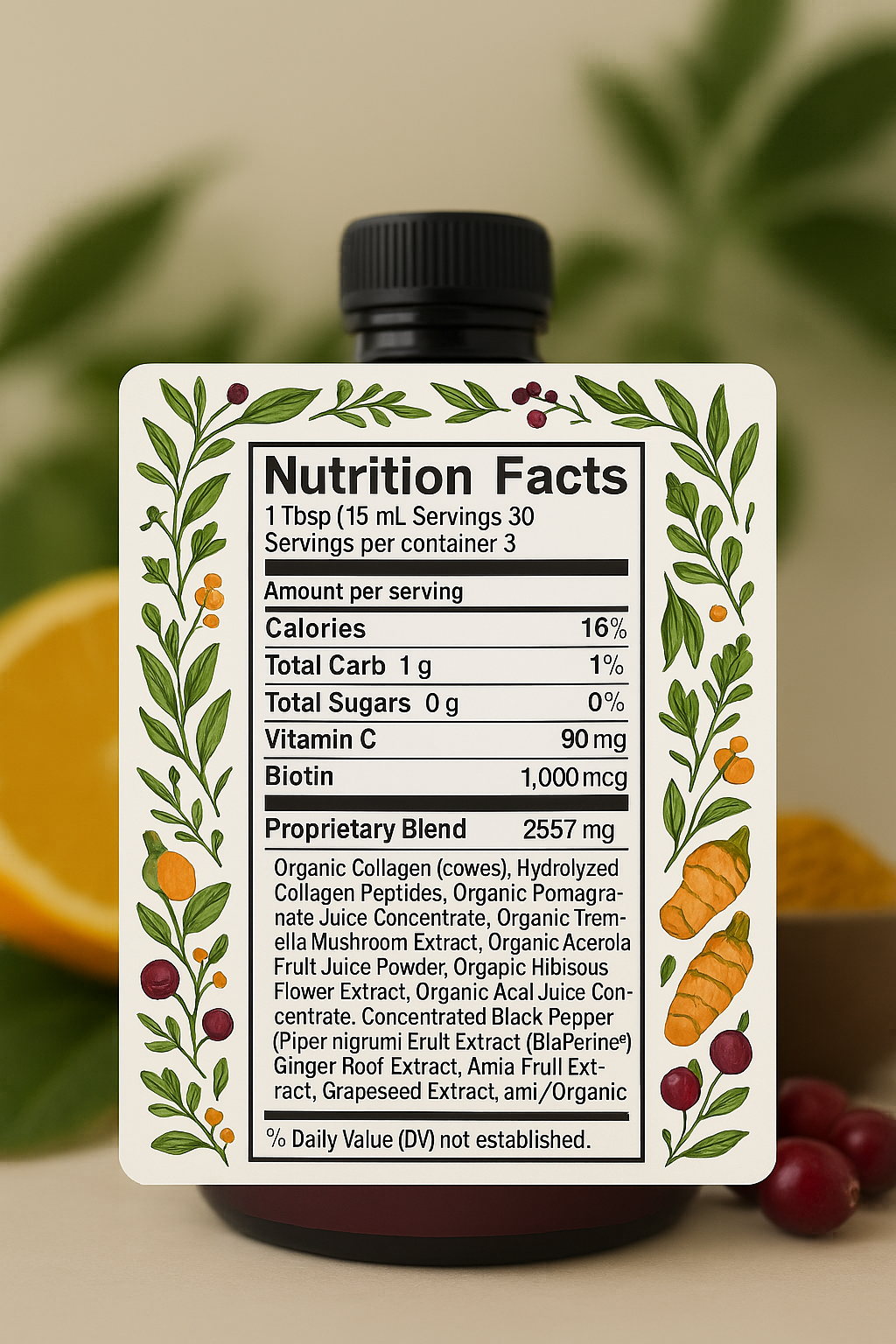 Título del producto: Super Collagen – With Hyaluronic Acid, Biotin, Retinol & Vitamin C | 16 fl oz