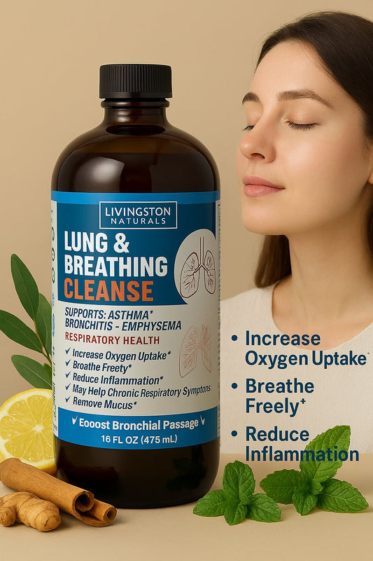 Lung & Breathing Cleanse - Supports Asthma, Bronchitis & Emphysema (16 fl oz)
