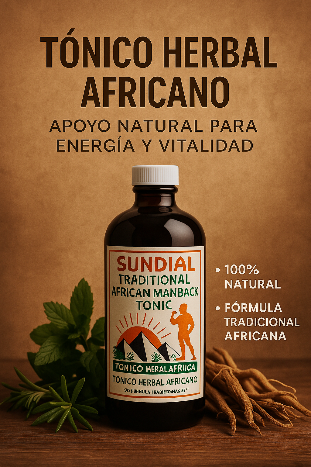 African Manback Herbal Tonic – Natural Energy & Vitality Support   16onz