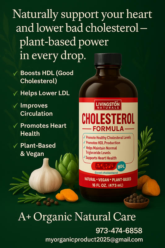Cholesterol Formula – Natural Support for Healthy Heart & Good Cholesterol (16 oz)