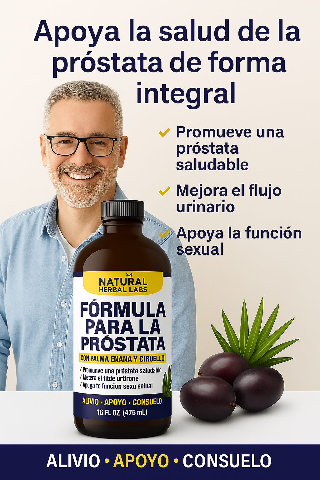 Prostate & Support- Natural Herbal Remedy for Men's Health - A +Organic Care