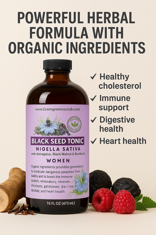 Black Seed Tonic – Complete Herbal Detox for Women  16 onz