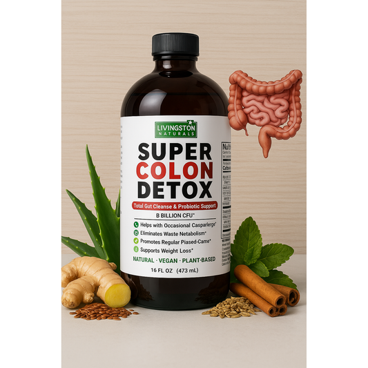 Super Colon Detox – Total Gut Cleanse & Probiotic Support  (Organic Herbal Formula)